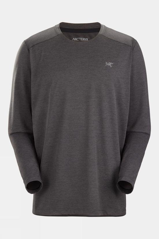 Arc'teryx Mens Cormac Crew Long Sleeve T-shirt Dk Grey Size