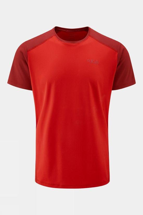 Rab Mens Force T-Shirt Mid Red Size