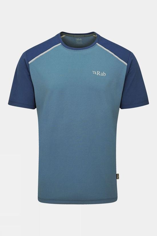 Rab Mens Force T-Shirt Mid Blue Size