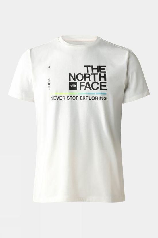 The North Face Mens Foundation Graphic T-Shirt Off White Size