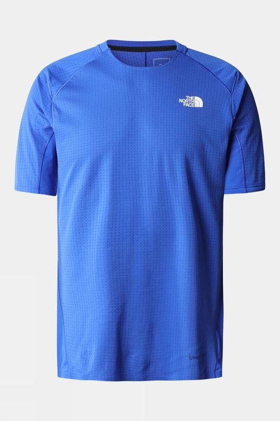 The North Face Mens Summit Crevasse T-Shirt Blue Size