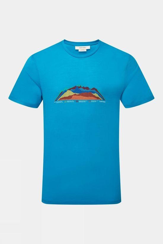 Icebreaker Mens Tech Lite II Tee Blue Size