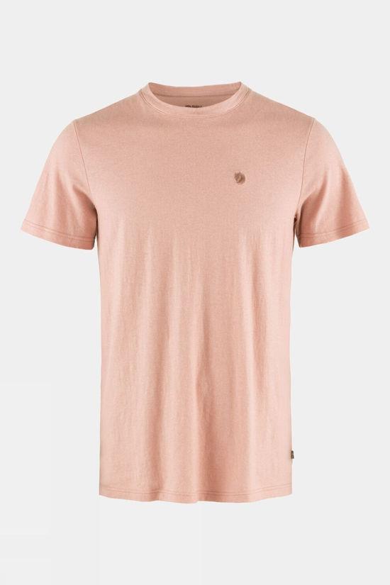 Fjallraven Mens Hemp Blend T-Shirt Pale Pink Size