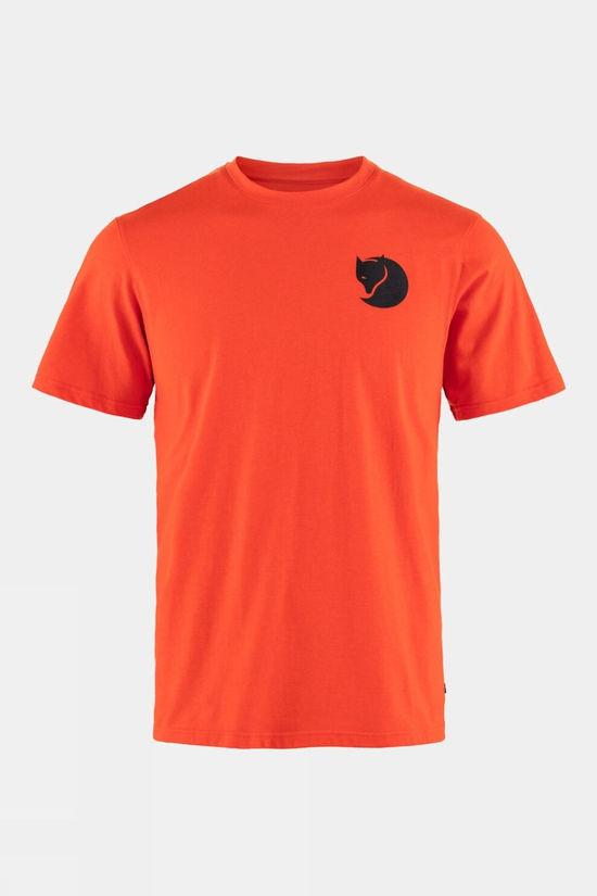 Fjallraven Mens Walk With Nature T-Shirt Orange Size