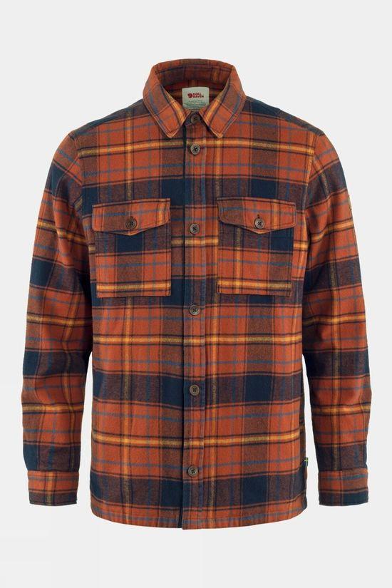 Fjallraven Mens Övik Lite Padded Shirt Mid Red Size