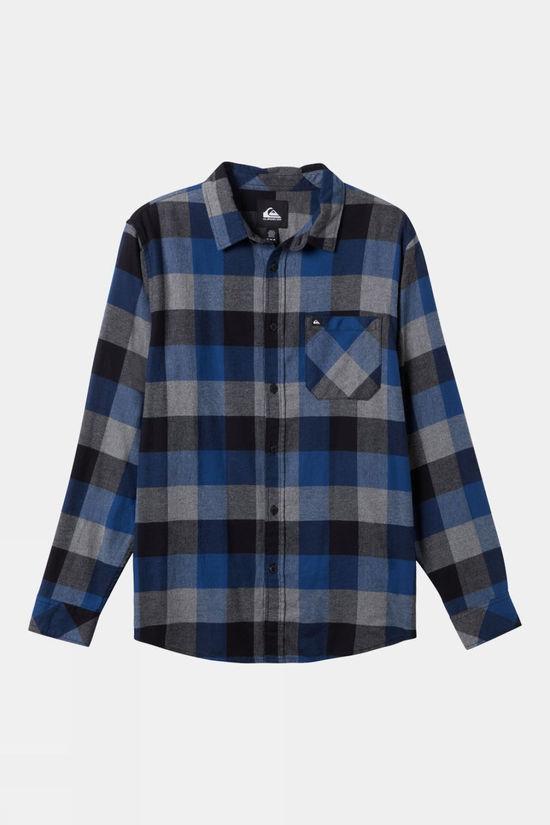 Quiksilver Mens Motherfly Flannel Shirt Dk Blue Size