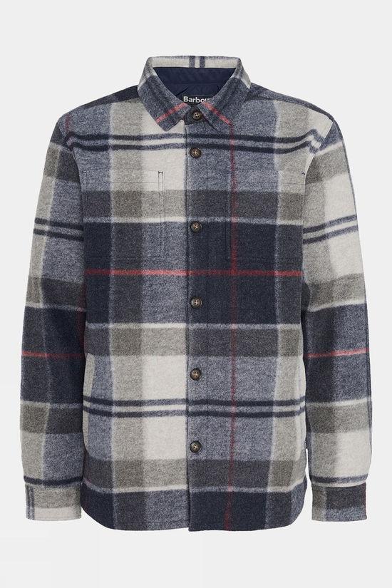 Barbour Mens Chapter Check Overshirt Dk Blue Size