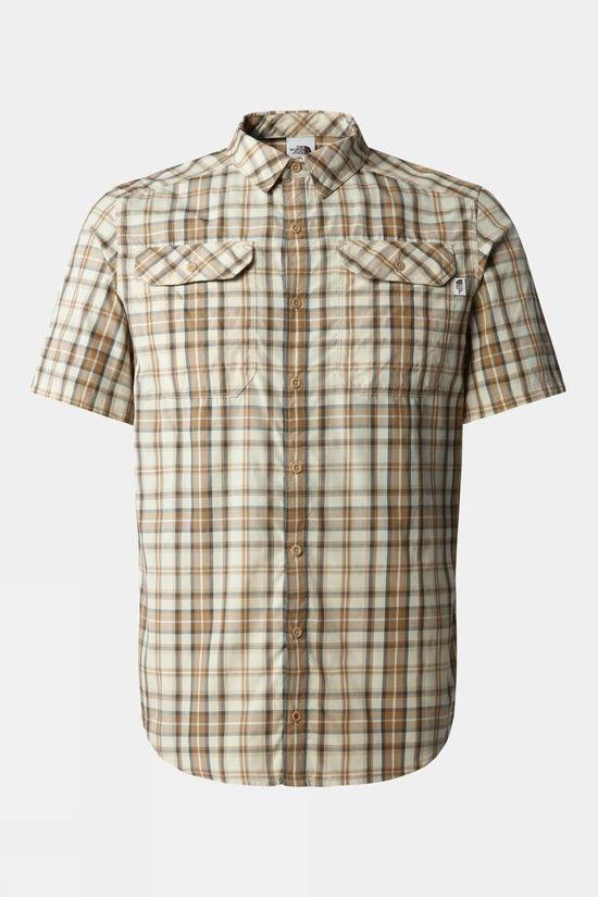 The North Face Mens Pine Knot Short Sleeve Shirt Mid Khaki Size