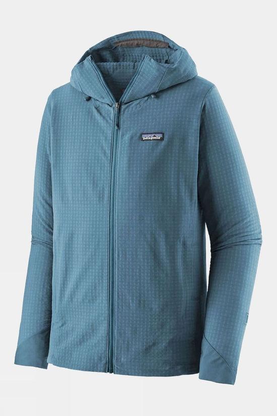 Patagonia Mens R1 Techface Hoody Mid Blue Size