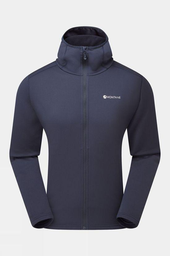 Montane Mens Fury Lite Hoodie Fleece Top Dk Blue Size