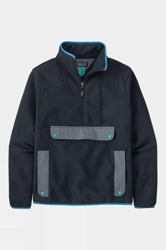 Patagonia Unisex Synchilla Anorak Fleece Dk Blue Size