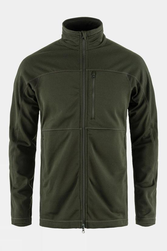 Fjallraven Mens Abisko Lite Fleece Jacket Dk Green Size