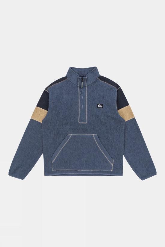 Quiksilver Mens Clean Coast Half Zip Fleece Indigo Blue Size