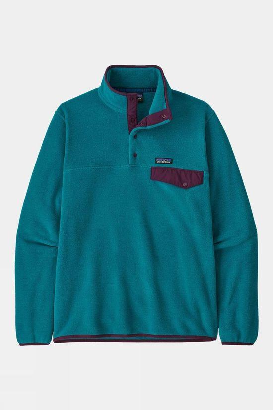 Patagonia Mens Lightweight Synchilla Snap-T Fleece Blue Size