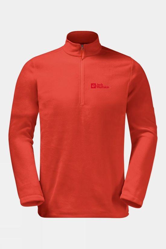 Jack Wolfskin Mens Taunus Half Zip Fleece Orange Size