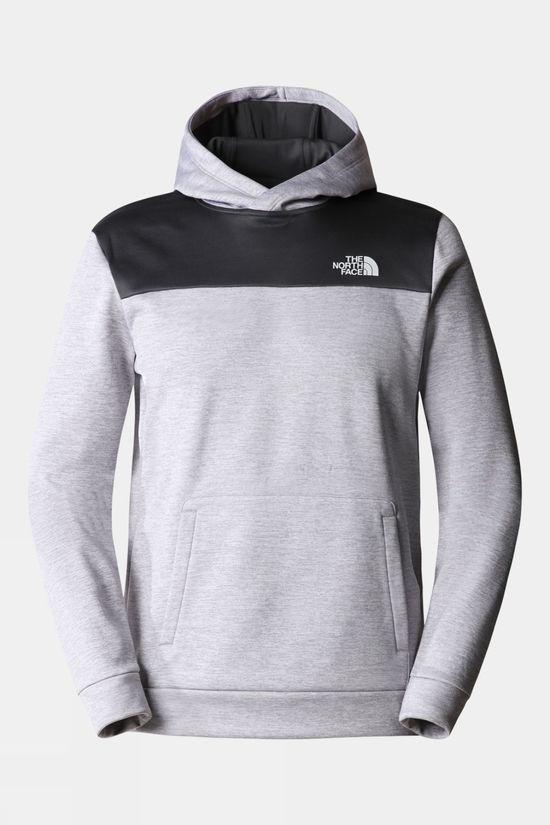 The North Face Mens Reaxion Fleece Pullover Hoodie Lt Grey Size