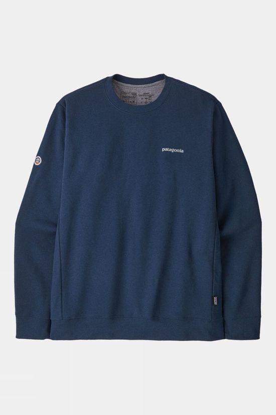 Patagonia Unisex Fitz Roy Icon Uprisal Crew Sweatshirt Dk Blue Size