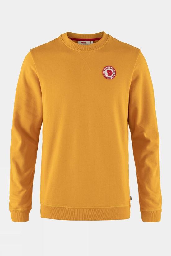 Fjallraven Mens 1960 Logo Badge Sweater Mustard Size