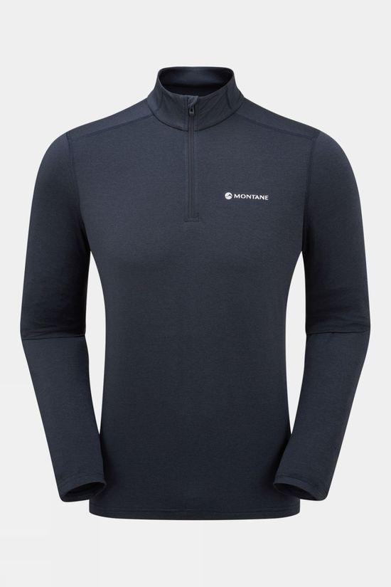 Montane Mens Dart XT Zip Neck Top Dk Blue Size