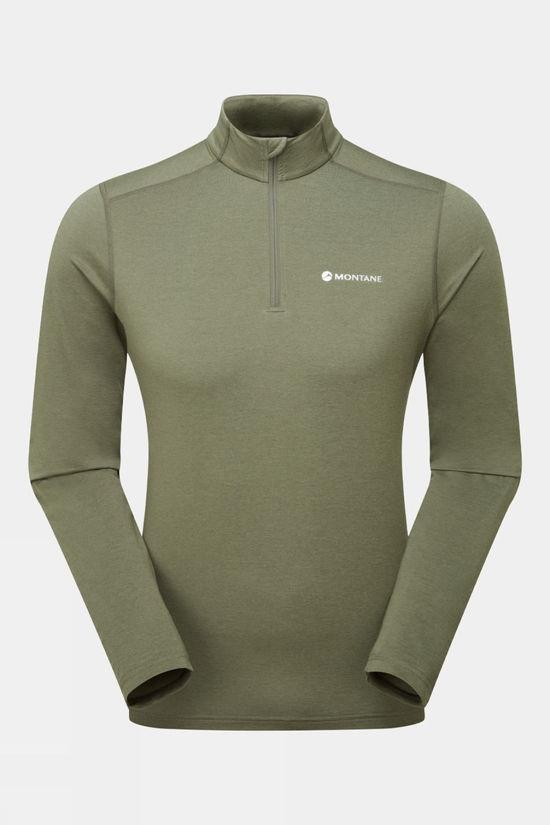 Montane Mens Dart XT Zip Neck Top Light Khaki Size