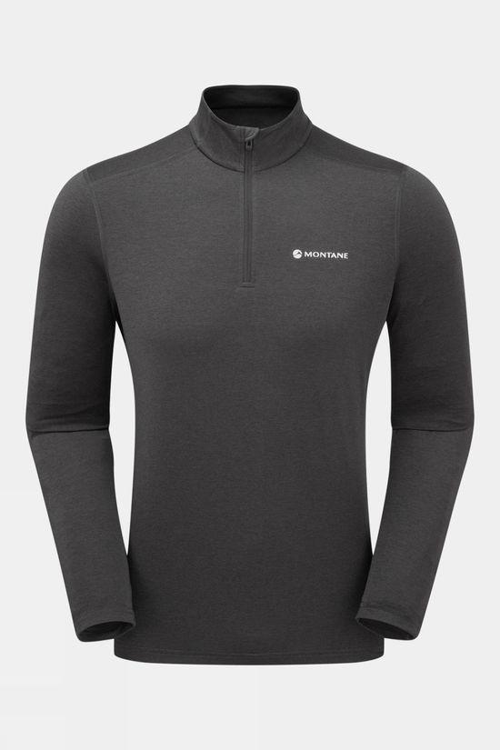 Montane Mens Dart XT Zip Neck Top Dk Grey Size