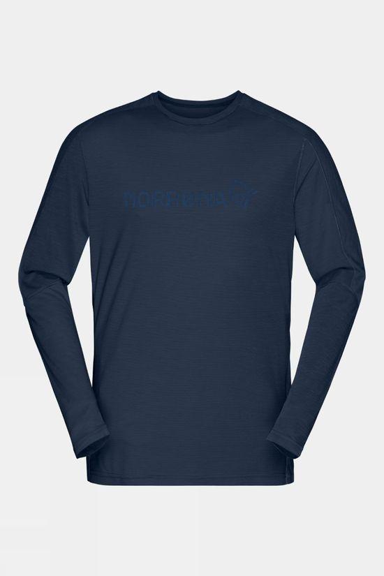 Norrona Mens Falketind Equaliser Merino Top Dk Blue Size