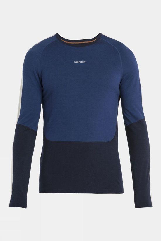 Icebreaker Mens Merino 200 Sonebula Long Sleeve Top Navy Size