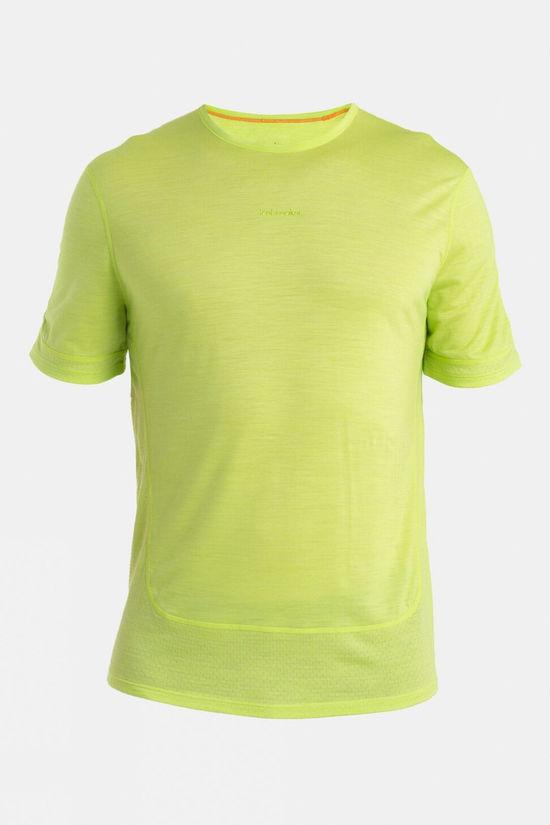 Icebreaker Mens Merino 125 Zoneknit T-Shirt - Energy Wind Yellow Size