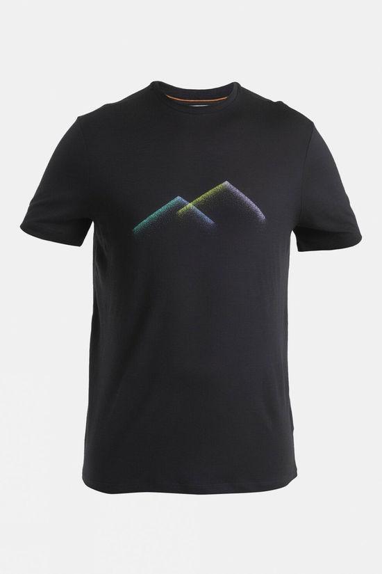 Icebreaker Mens Merino 150 Tech Lite III T-Shirt - Peak Glow Black Size