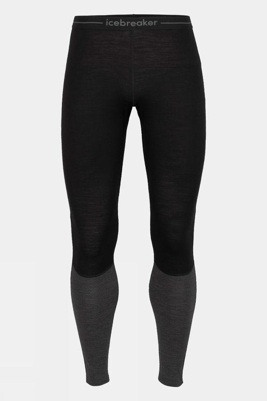 Icebreaker Mens 200 Zoneknit Merino Thermal Leggings Black Size