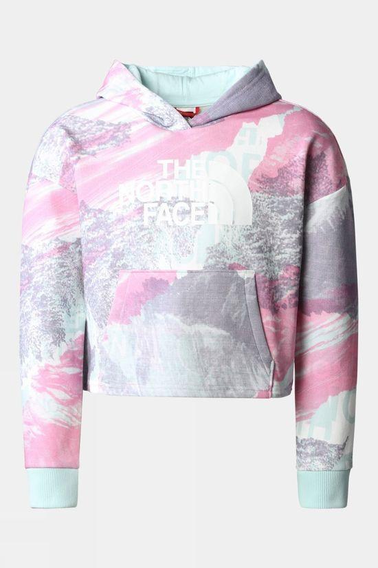 The North Face Girls Light Drew Peak Hoodie Mid Pink Size