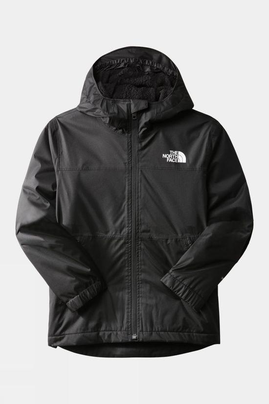 The North Face Boys Warm Storm Rain Jacket Black Size