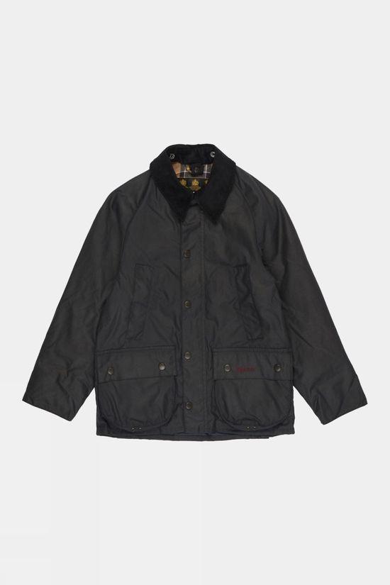 Barbour Boys Bedale Wax Jacket Navy Size