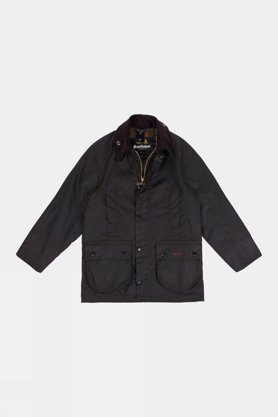 Barbour Boys Beaufort Wax Jacket Olive Size