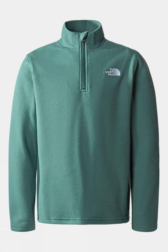 The North Face Youth Glacier 1/4 Zip Fleece 14+ Black Size