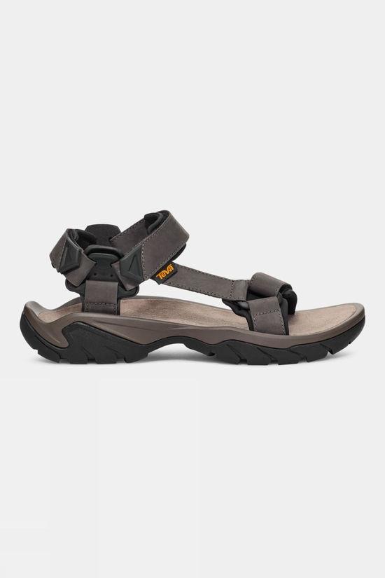 Teva Mens Terra Fi 5 Universal Leather Sandals Mid Grey Size