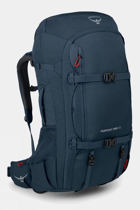 Osprey Mens Farpoint Trek 55 Rucksack Dk Blue Size