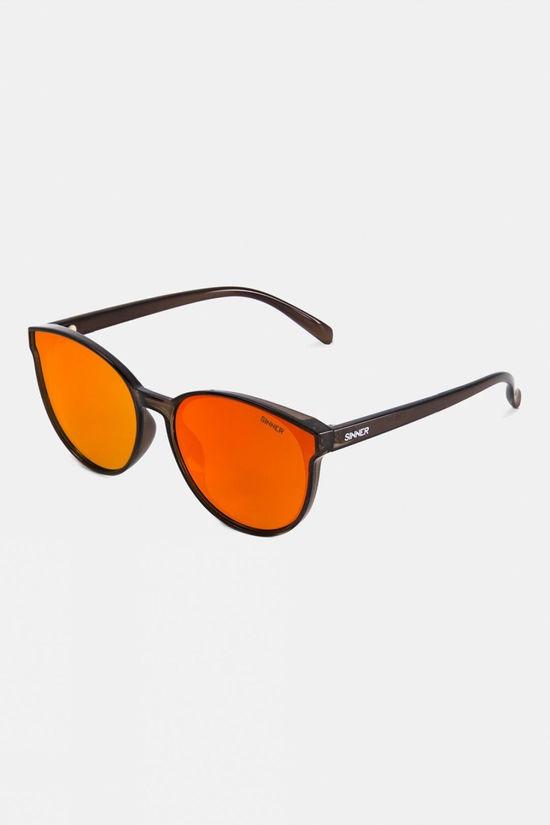 Sinner Unisex Kyoto Sunglasses Dark Brown Size