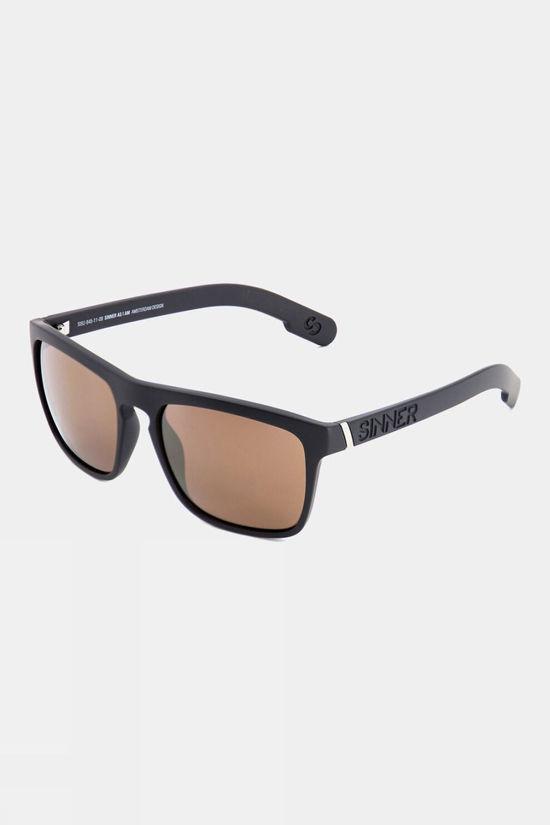 Sinner Unisex Thunder X Polarised Sunglasses Black Size