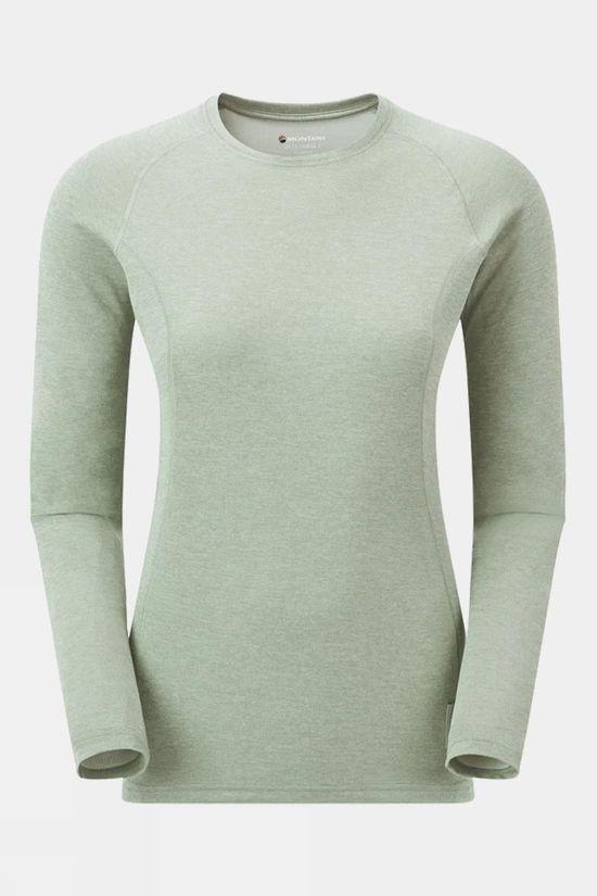 Montane Womens Dart Long Sleeve T-Shirt Lt Green Size