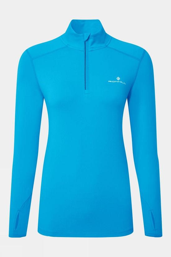 Ronhill Womens Core Thermal Half Zip Long Sleeve Top Blue Size