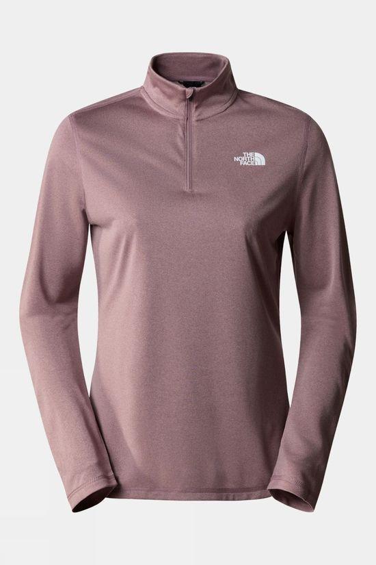 The North Face Womens Flex 1/4 Zip Top Mid Purple Size