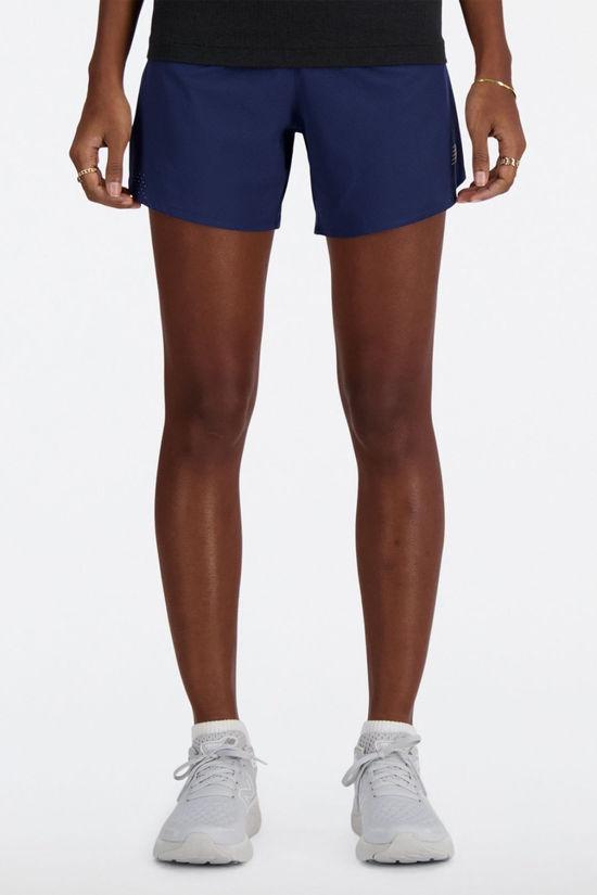 New Balance Womens RC 5" Shorts Navy Size