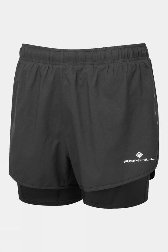 Ronhill Womens Core Twin Running Shorts Black Size