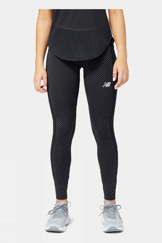 New Balance Womens Reflective Accelerate Tights Black Size