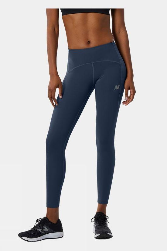 New Balance Womens Impact Run Tights Dk Blue Size