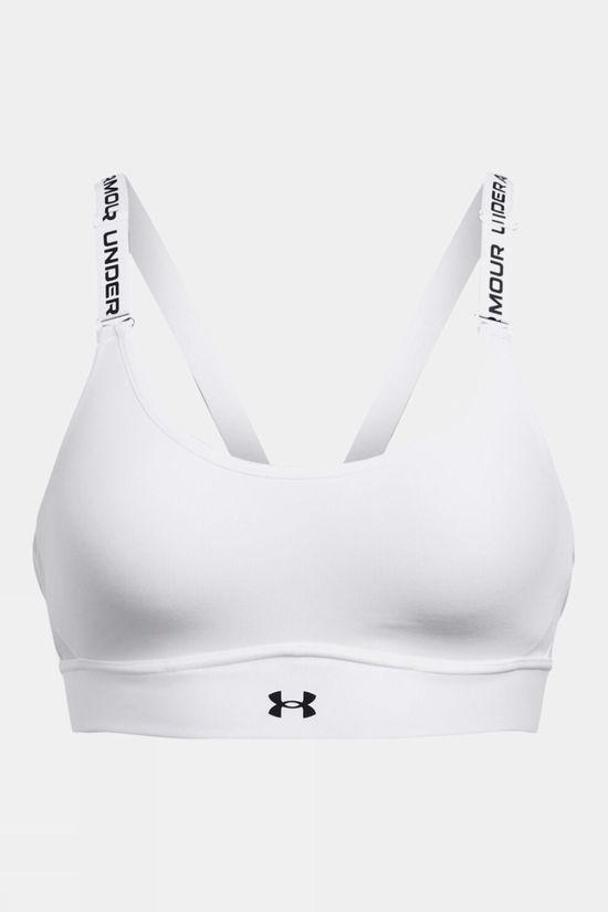 Under Armour Womens Infinity Mid 2.0 Bra Baselayer Bra White Size