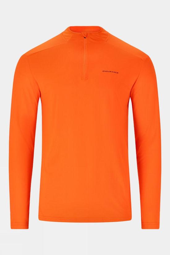 Endurance Mens Armin Midlayer Jacket Orange Size