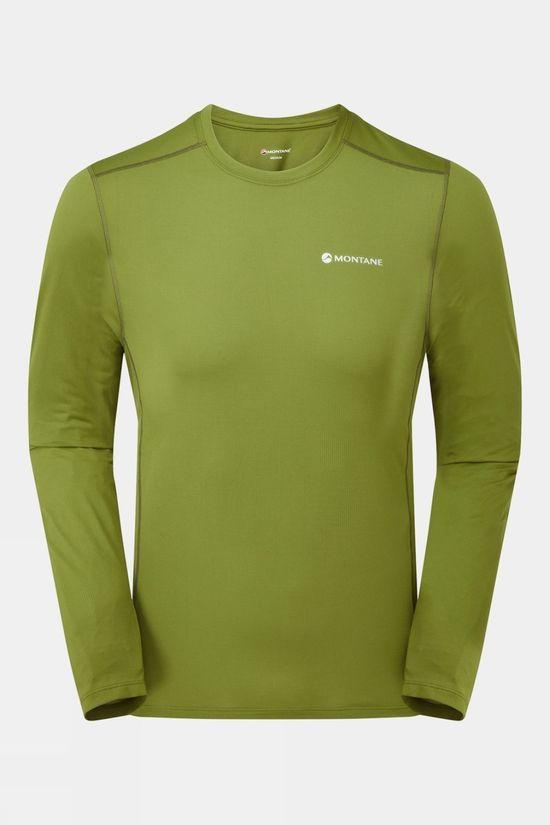 Montane Mens Dart Lite Long Sleeve T-Shirt Lt Green Size