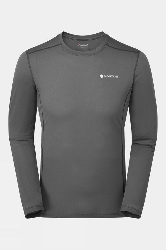 Montane Mens Dart Lite Long Sleeve T-Shirt Dk Grey Size